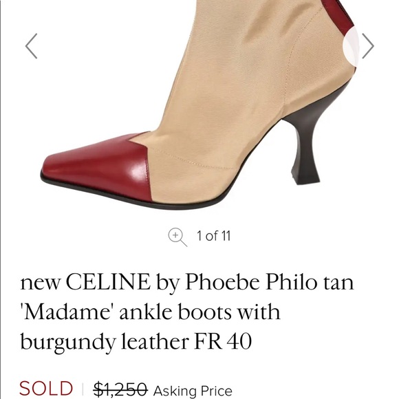 Celine Madame Ankle Boots 37 - Picture 12 of 13